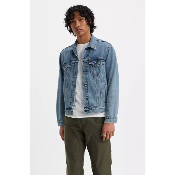 Levi's Men's Blue Jean Denim Trucker Jacket Size XXL 2XL - Picture 1 of 7